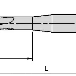 TOTEM 25 X 3mm HSSE Gold B Type Long Left Side Cutting Tap (IS-6175) image 2