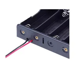 TECHDELIVERS Battery Storage Case Plastic for 4 x 18650 Series Box Holder Black with Wire Leads (Pack of 2 Piece) image 4