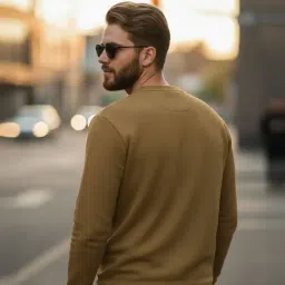 Mack Jonney Beige Regular Fit Sweatshirt image 2