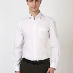 Peter England White Cotton Regular Fit Shirt-picture-46