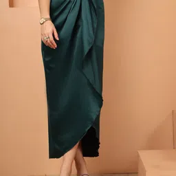 NEUDIS Satin Wrap Maxi Skirt image 5