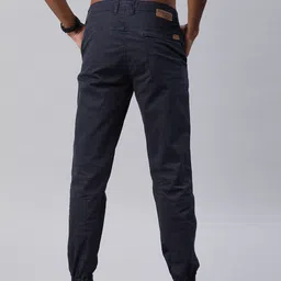 Roadster Men Navy Blue Regular Fit Solid Joggers image 3