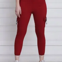 BUYNEWTREND Maroon Mid Rise Joggers-picture-19