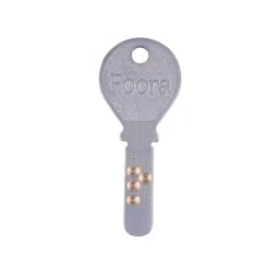 Foora Ht 6 Turn/Chal 11 Pin Brass Cylinder Polished Inter Door Lock with 3 Hi-Tech Keys (Silver) image 2