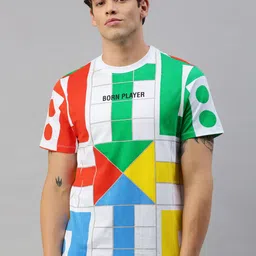 Kook N Keech Men Multi-Coloured Printed Round Neck Pure Cotton T-shirt-picture-54