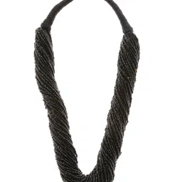 Bamboo Tree Jewels Black Metal Handcrafted Necklace image 2