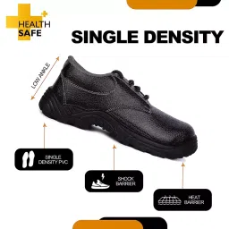 Robustt PVC Single Density Strong Toe Low Ankle Black Safety Shoe Size 11 image 4