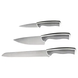 ikea ändlig 3-piece knife set, light grey/white image 1