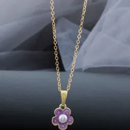 SZN Set Of 2 Stainless Steel Gold-Plated Quirky Pendants With Chains image 2