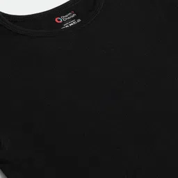 Charm n Cherish Cotton Blend Half Sleeves Solid Thermal Vest - Black image 4