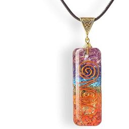 VIBESLE Multi Colored 7 Chakra Pendant-picture-0