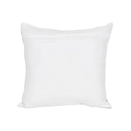 IZAAFA 2-Pcs Cream Coloured & Grey Floral Printed Cushion Covers -18 x 18In image 4