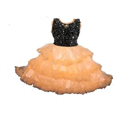 dress collection Baby Girls Midi/Knee Length Festive/Wedding Dress (Orange, Sleeveless)Nice Dress-picture-45