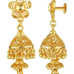 VIVASTRI Women Gold-Plated Alloy Earrings image 2