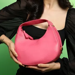 HAUTE SAUCE by Campus Sutra Colourblocked Leather Structured Shoulder Bag with Quilted image 3