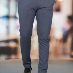metronaut Regular Fit Men Grey Polyester Trousers-picture-32