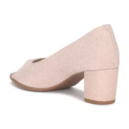 Forever Glam by Pantaloons Women Rose gold Peeptoe Shoes image 5