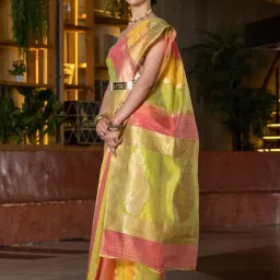 Beatitude Multi-Color Weaving Organza Saree image 2
