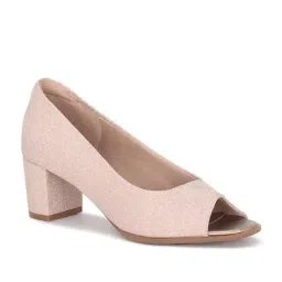 Forever Glam by Pantaloons Women Rose gold Peeptoe Shoes image 2