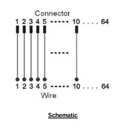 Shavison FRC / D-Sub (M / F) Connector To Wire 40 Pins 100 V DC, AS587 image 2