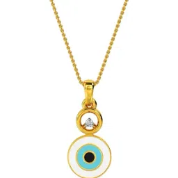 Kisna Diamond & Gold Jewellery 18k Meja Evil Eye Diamond Pendant-picture-34