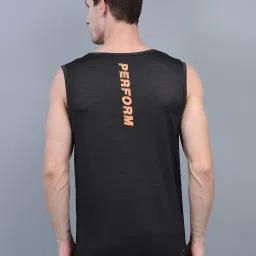 Force NXT Brown Regular Fit Gym Vest image 2