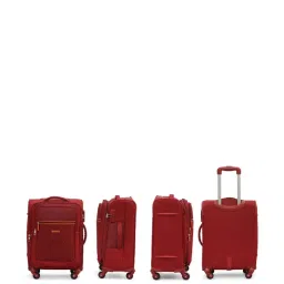 Citizen Striped Explorer Red Striped Soft Cabin Trolley Bag - 56 Cms image 2