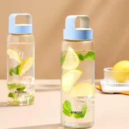 borosil ?Borosil Water Bottle For Hot & Cold Water Set of 2 (Blue, ?750 ml) image 2