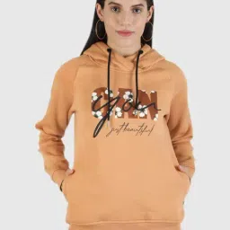 Monte Carlo Tan Printed Hooded Sweatshirt-image-59