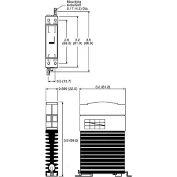 SENSATA/CRYDOM Solid State Relay CKR Series 10 A RMS Load DIN Rail Mount 280 V 32 Control, CKRD2410 image 4