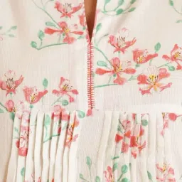 Jaypore Multicolour Floral Printed Flare Fit Kurta image 5