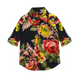 A.T.U.N. Black Floral Print Full Sleeves Shirt-picture-32