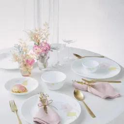 Corelle Livingware Plus Elegance 177ml Katori (6Pcs) & 828ml Curry Bowl (1Pc) Pack of 7-image-1