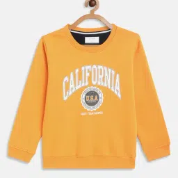 Octave Kids Mustard Printed Full Sleeves Sweatshirt-picture-30