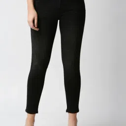 Pepe Jeans Black Cotton Skinny Fit Mid Rise Jeans-picture-36