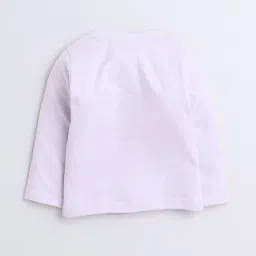 Bumzee Kids Lilac Floral Print Full Sleeves Jhabla With Pyjamas image 2