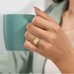 Kisna Diamond & Gold Jewellery Everly for her 18k (750) Diamond & Gold Ring For Women image 2