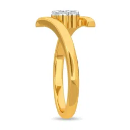 Kisna Diamond & Gold Jewellery Soren 18k (750) Diamond & Gold Ring For Women image 2
