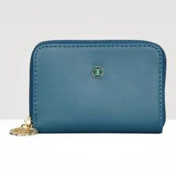 Esbeda Blue Solid Small Card Holder-picture-6