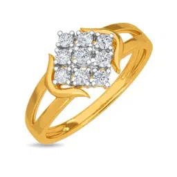 Kisna Diamond & Gold Jewellery Shania 14k (585) Diamond & Gold Ring For Women-picture-10