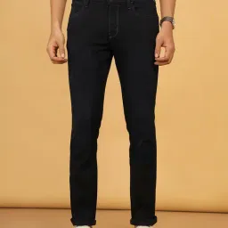 Wrangler Skanders Dark Navy Slim Fit Low Rise Jeans-image-7