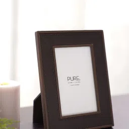 Pure Home and Living Brown Leather Solid Photo Frames image 2