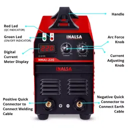 Inalsa 220 A Single Phase Arc Welding Machine MMAI220WeldingMachine image 3