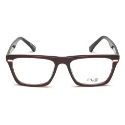 Irus Burgundy Rectangular Eye Frames for Men image 2