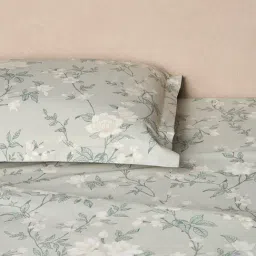 Westside Home Sage Botanical Pattern King Bed Sheet Set-image-80