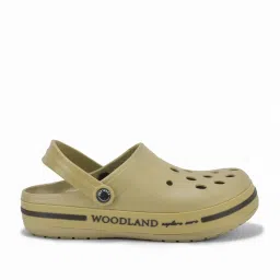 Woodland Men's Khaki Back Strap Clogs image 2