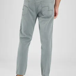 Spykar Grey Slim Fit Texture Jeans image 2
