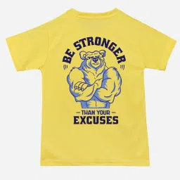 RISH Unisex Yellow Printed T-Shirt image 2