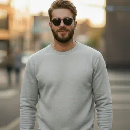 Mack Jonney Grey Regular Fit Sweatshirt-image-84