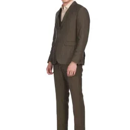 Arrow Brown Regular Fit Three Piece Suit image 3
